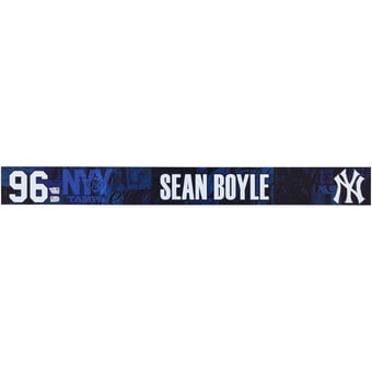 Sean Boyle New York Yankees Player-Issued #96 Navy Nameplate from 2025 MLB Spring Training