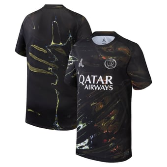 Youth Jordan Brand Black Paris Saint-Germain 2025/26 Fifth Stadium Replica Jersey