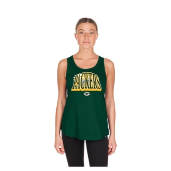 Women's New Era  Green Green Bay Packers Summer Tank Top