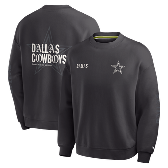 Men's Fanatics Black Dallas Cowboys Oversized Type Play Multi Sweatshirt