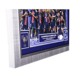 Cadre Collector PSG Champions d'Europe 2025 « Célébration » avec 2D trophée . - 20 x 16, vue 5
