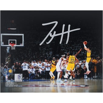 Tyrese Haliburton Indiana Pacers Autographed 8" x 10" 2025 NBA Finals Game 1 vs. Oklahoma City Thunder Game-Winning Shot Photograph