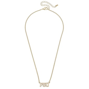 CANVAS Style Florida State Seminoles 18k Gold-Plated Varsity Word Necklace