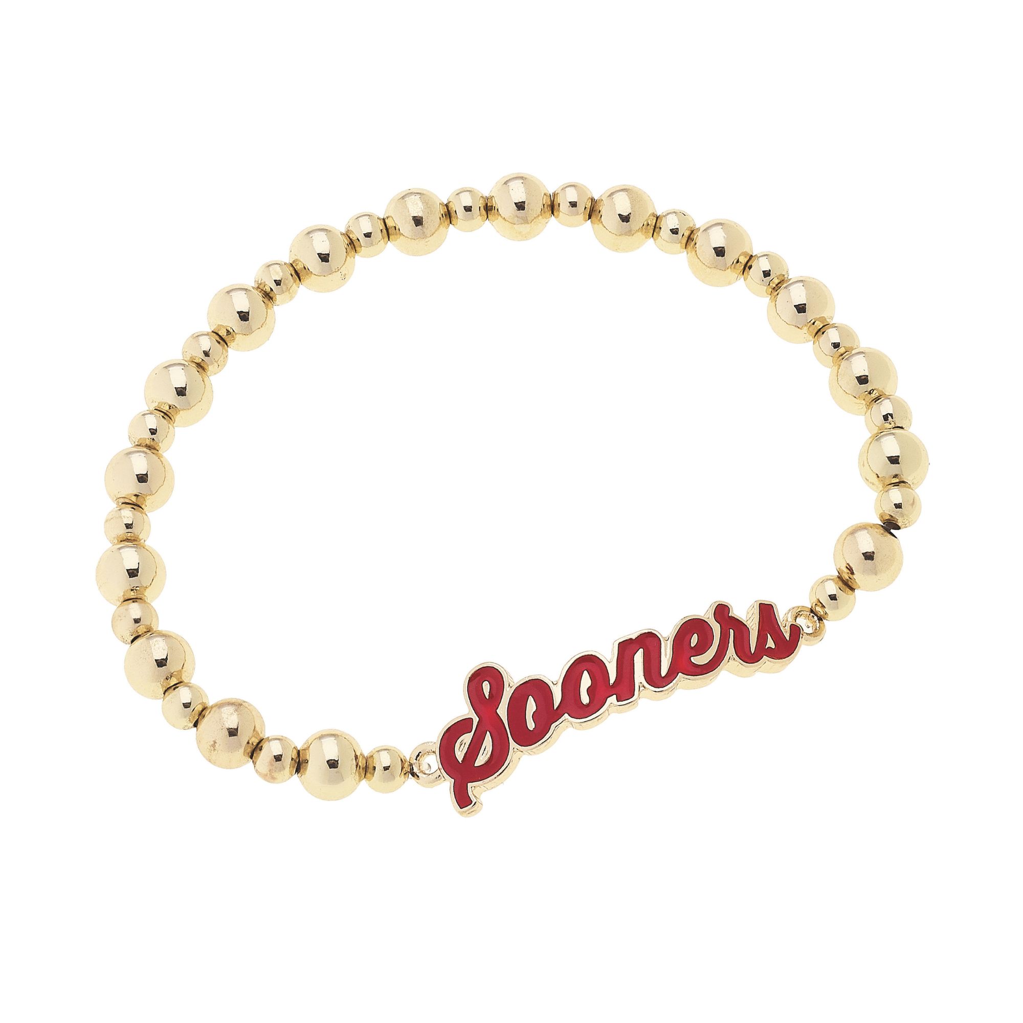CANVAS Style Oklahoma Sooners 18k Gold-Plated Script Stretch Bracelet CANVAS Style Oklahoma Sooners 18k Gold-Plated Script Stretch Bracelet