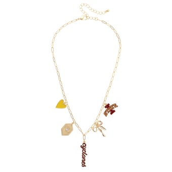 CANVAS Style Iowa State Cyclones 18k Gold-Plated Mixed Charm Collector Necklace