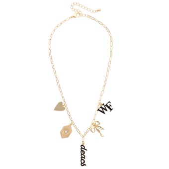 CANVAS Style Wake Forest Demon Deacons 18k Gold-Plated Mixed Charm Collector Necklace