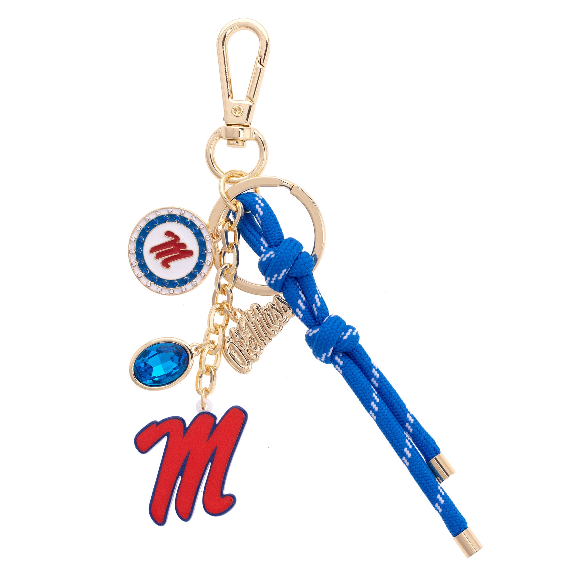 CANVAS Style Ole Miss Rebels 18k Gold-Plated Cluster Bag Charm