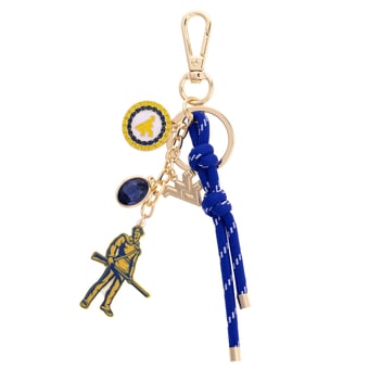 CANVAS Style West Virginia Mountaineers 18k Gold-Plated Cluster Bag Charm