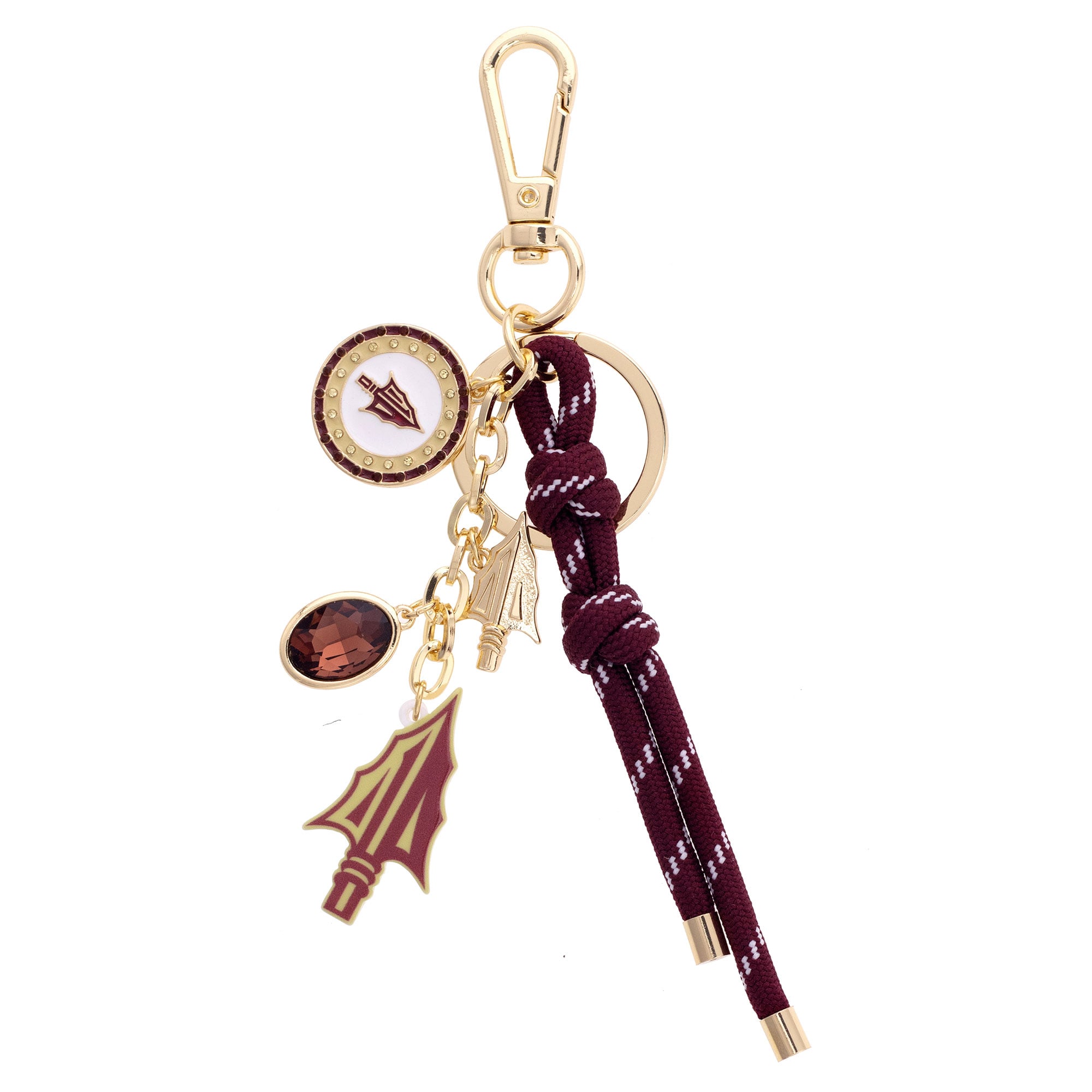 CANVAS Style Florida State Seminoles 18k Gold-Plated Cluster Bag Charm