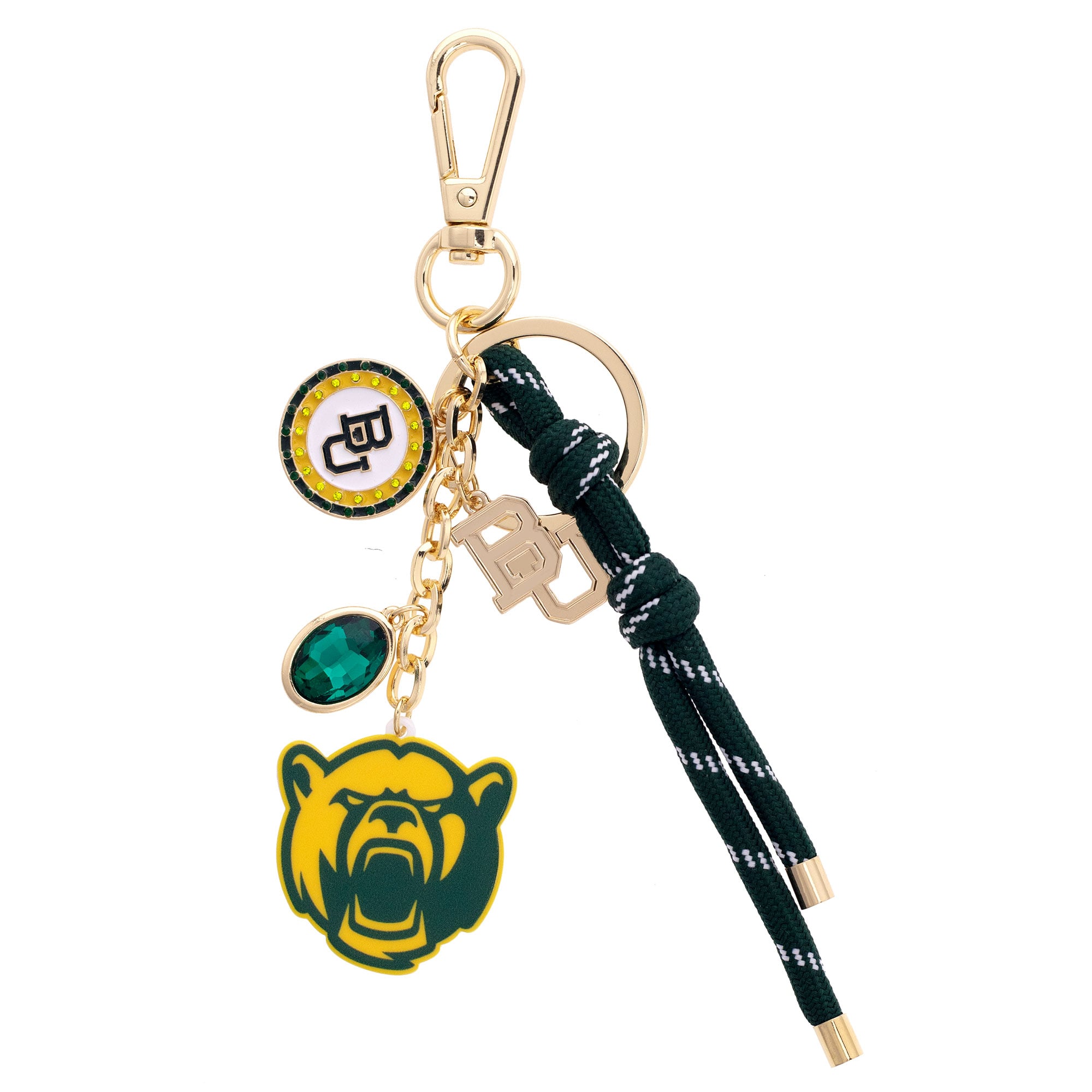 CANVAS Style Baylor Bears 18k Gold-Plated Cluster Bag Charm