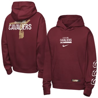 Youth Nike Wine Cleveland Cavaliers Courtside Club Premiere Hoodie
