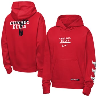 Youth Nike Red Chicago Bulls Courtside Club Premiere Hoodie