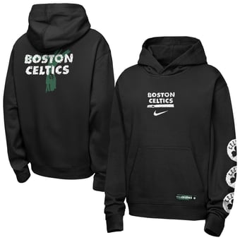 Youth Nike Black Boston Celtics Courtside Club Premiere Hoodie