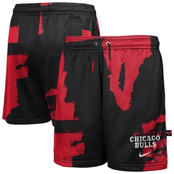 Youth Nike Black/Red Chicago Bulls Courtside Pro Shot Dri-FIT Mesh Practice Shorts