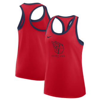 Women's Nike Red Cleveland Guardians Tri-Blend Dri-FIT Racerback Tank Top