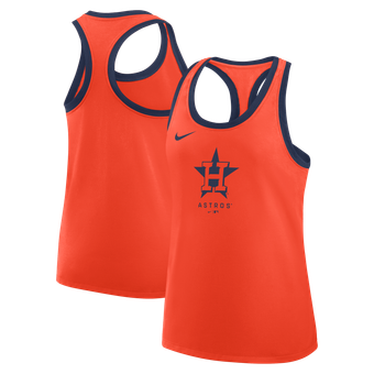 Women's Nike Orange Houston Astros Tri-Blend Dri-FIT Racerback Tank Top