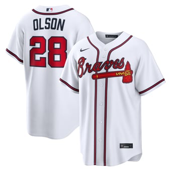 Men's Nike Matt Olson White Atlanta Braves Home Replica Jersey