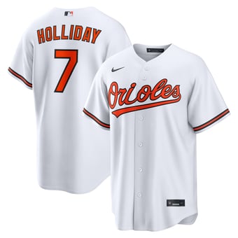 Men's Nike Jackson Holliday White Baltimore Orioles Home Replica Jersey