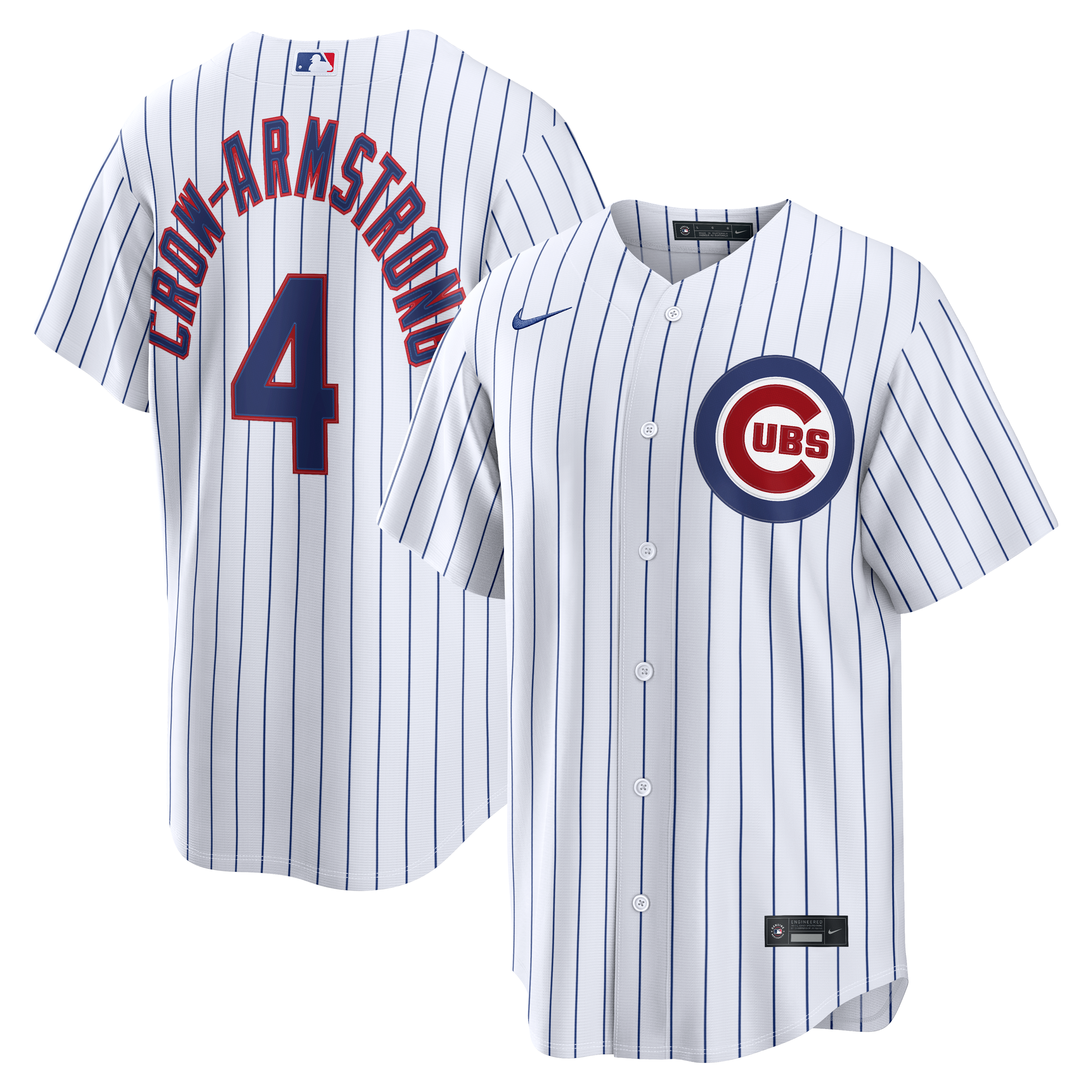 Men's Nike Pete Crow-Armstrong White Chicago Cubs Home Replica Jersey
