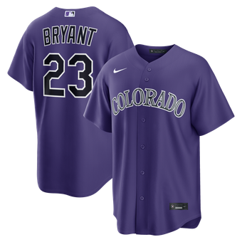 Men's Nike Kris Bryant Purple Colorado Rockies Alternate Replica Jersey
