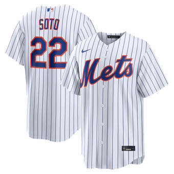 Men's Nike Juan Soto White New York Mets Home Replica Jersey