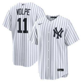 Men's Nike Anthony Volpe White New York Yankees Home Replica Jersey