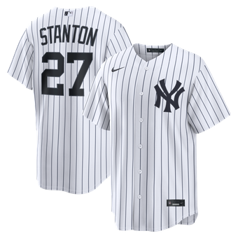 Men's Nike Giancarlo Stanton White New York Yankees Home Replica Jersey