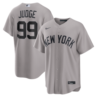 Men's Nike Aaron Judge Gray New York Yankees Road Replica Jersey