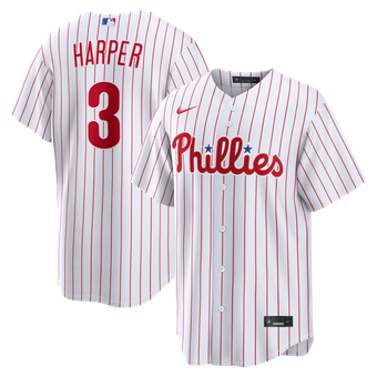 Men's Nike Bryce Harper White Philadelphia Phillies Home Replica Jersey