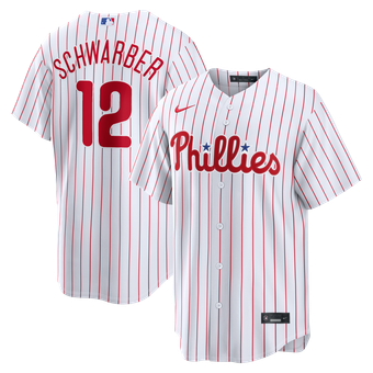 Men's Nike Kyle Schwarber White Philadelphia Phillies Home Replica Jersey