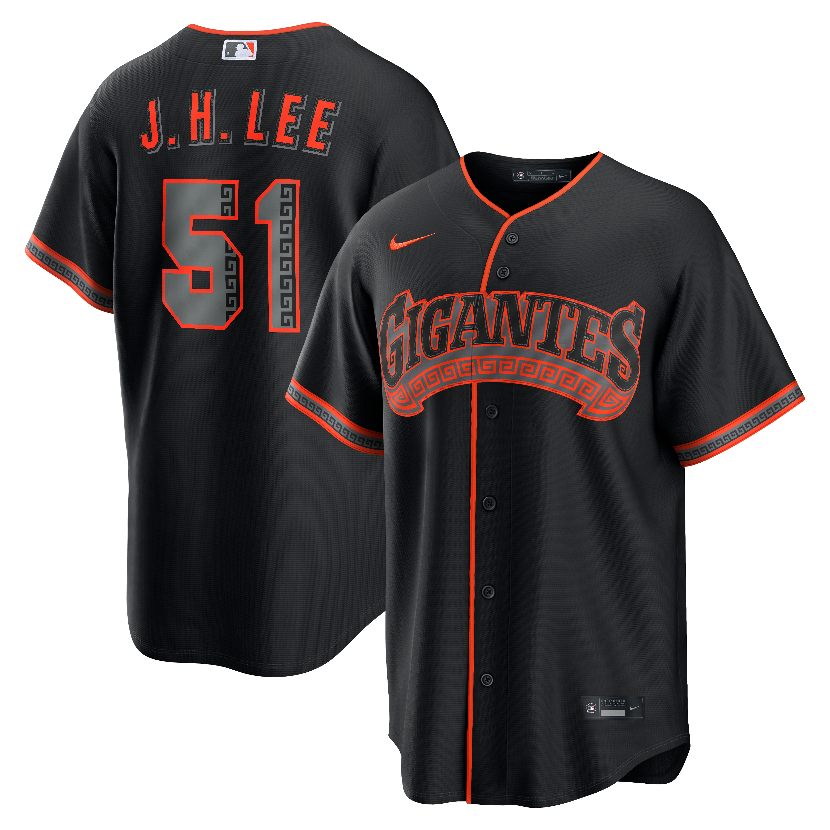 Men's Nike Jung Hoo Lee Black San Francisco Giants Alternate Replica Jersey