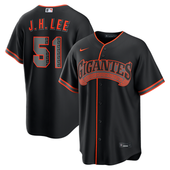 Men's Nike Jung Hoo Lee Black San Francisco Giants Alternate Replica Jersey