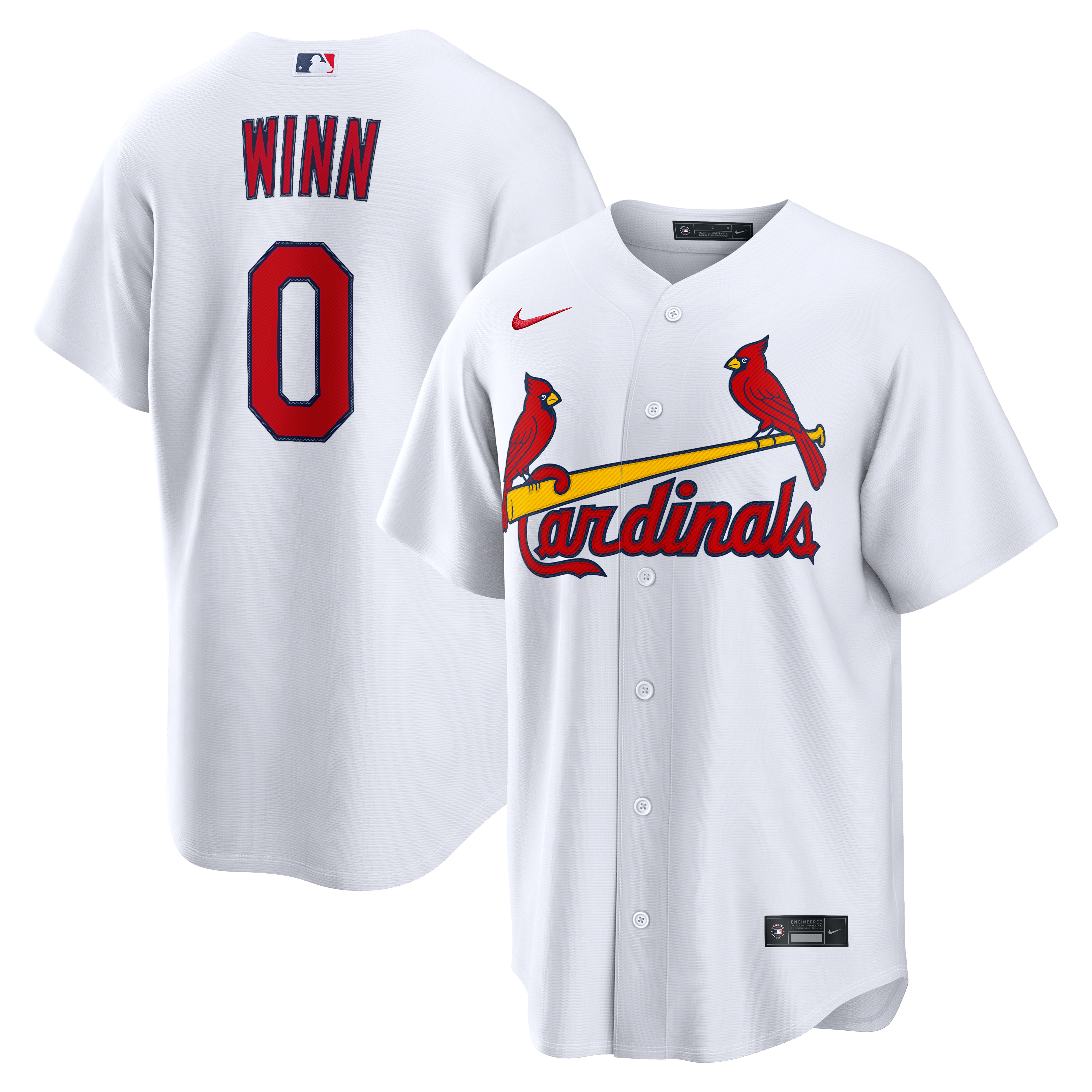 Men's Nike Masyn Winn White St. Louis Cardinals Home Replica Jersey