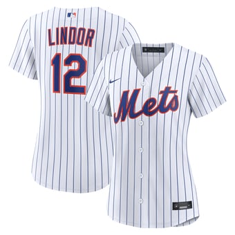 Women's Nike Francisco Lindor White New York Mets Home Replica Jersey