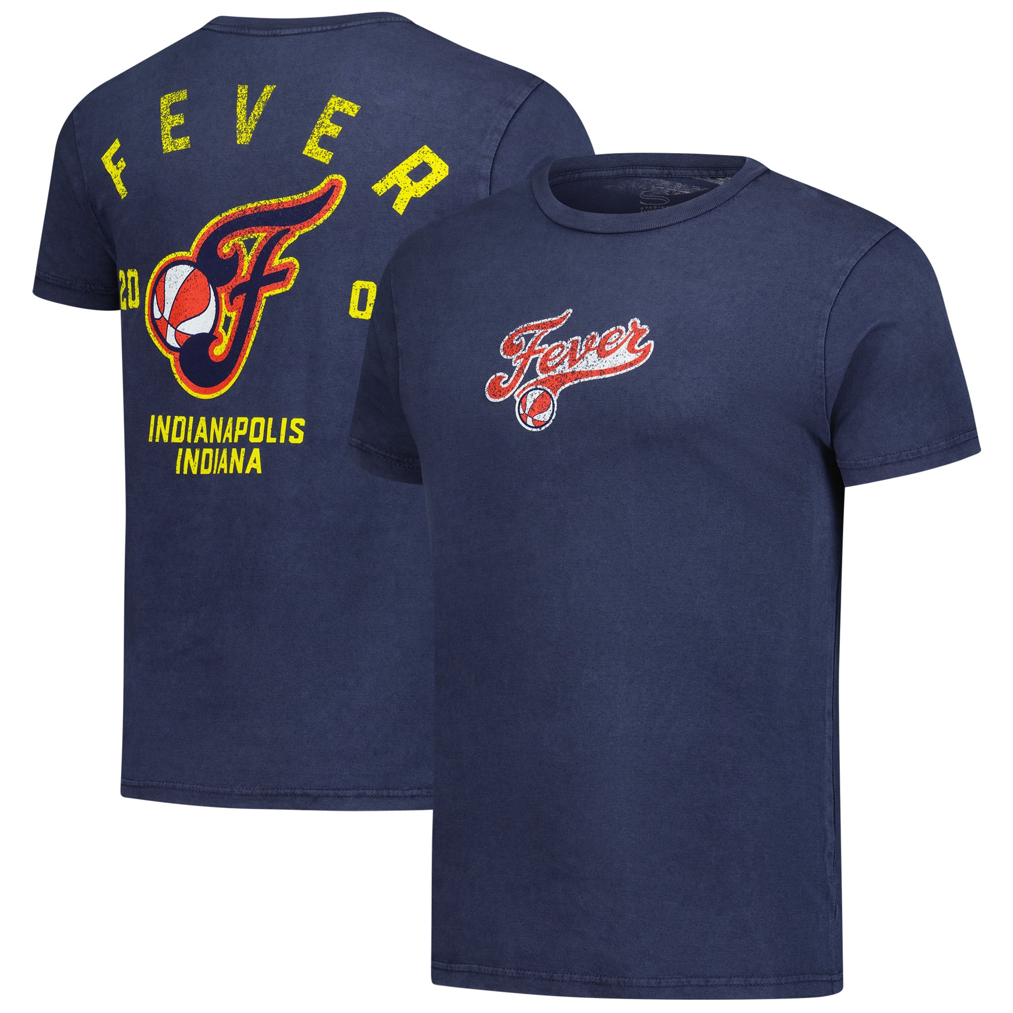 Unisex Stadium Essentials Heather Denim Indiana Fever Oversized Vintage Wash T-Shirt