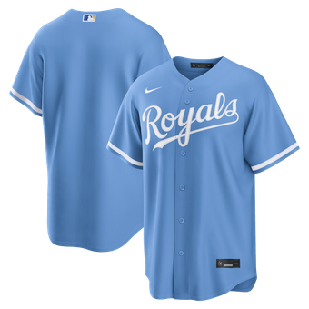Men's Nike Light Blue Kansas City Royals Alternate Replica Jersey