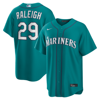 Men's Nike Cal Raleigh Teal Seattle Mariners Alternate Replica Jersey