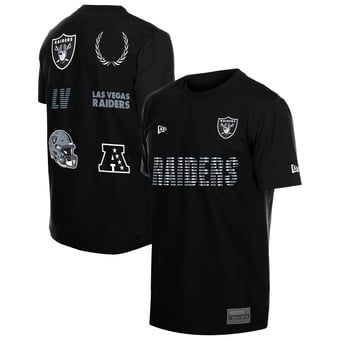 Men's New Era  Black Las Vegas Raiders Match T-Shirt