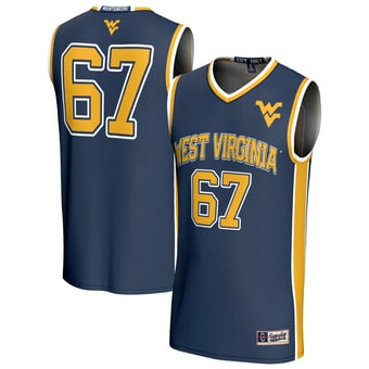 Unisex GameDay Greats Navy West Virginia Mountaineers Lightweight Collegiate Basketball Fashion Jersey