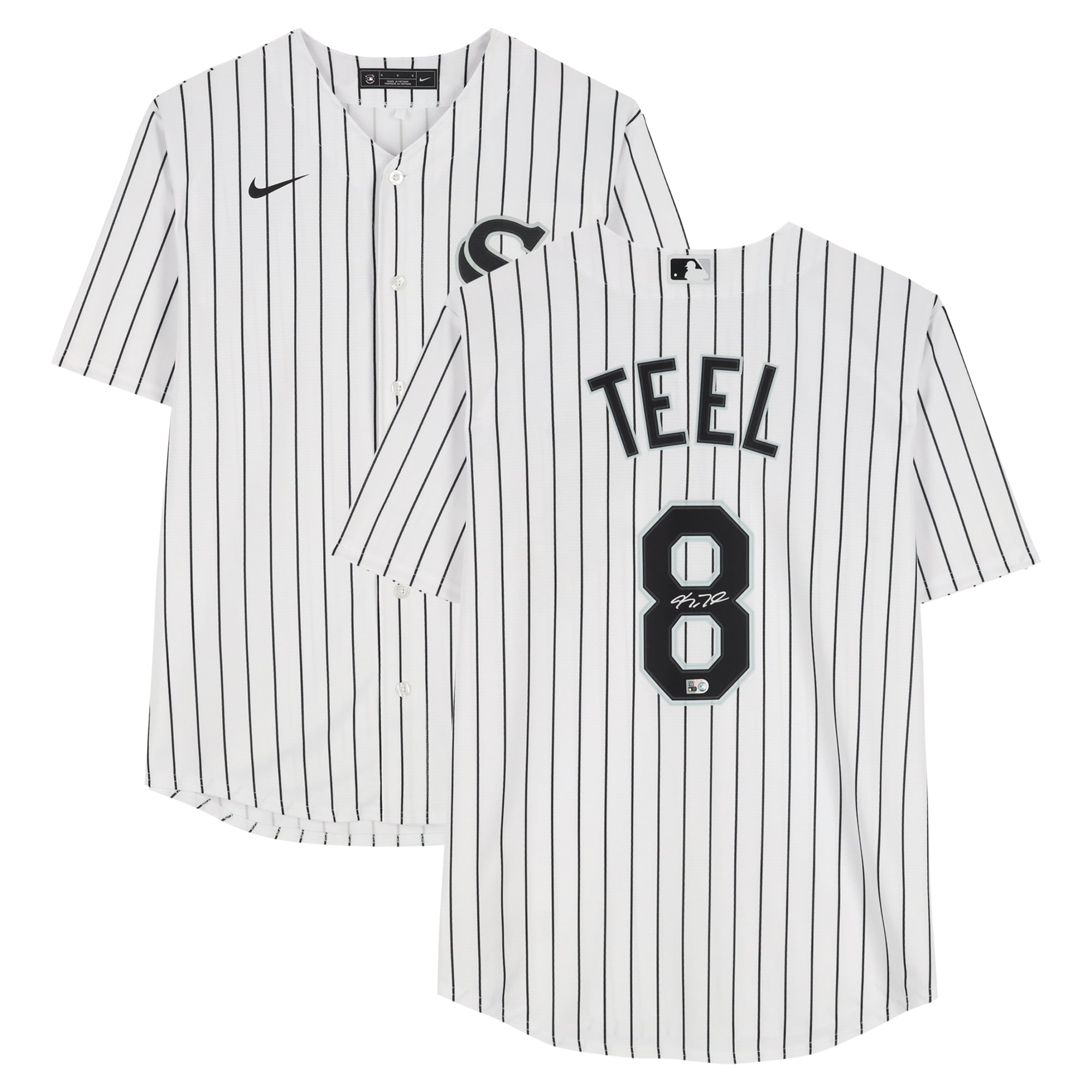 Kyle Teel Chicago White Sox Autographed White Nike Replica Jersey