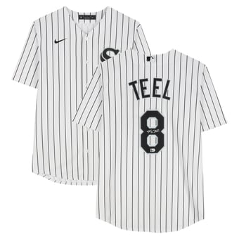 Kyle Teel Chicago White Sox Autographed White Nike Replica Jersey