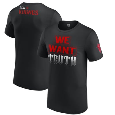 Men's Black Ron Killings/R-Truth We Want Truth T-Shirt