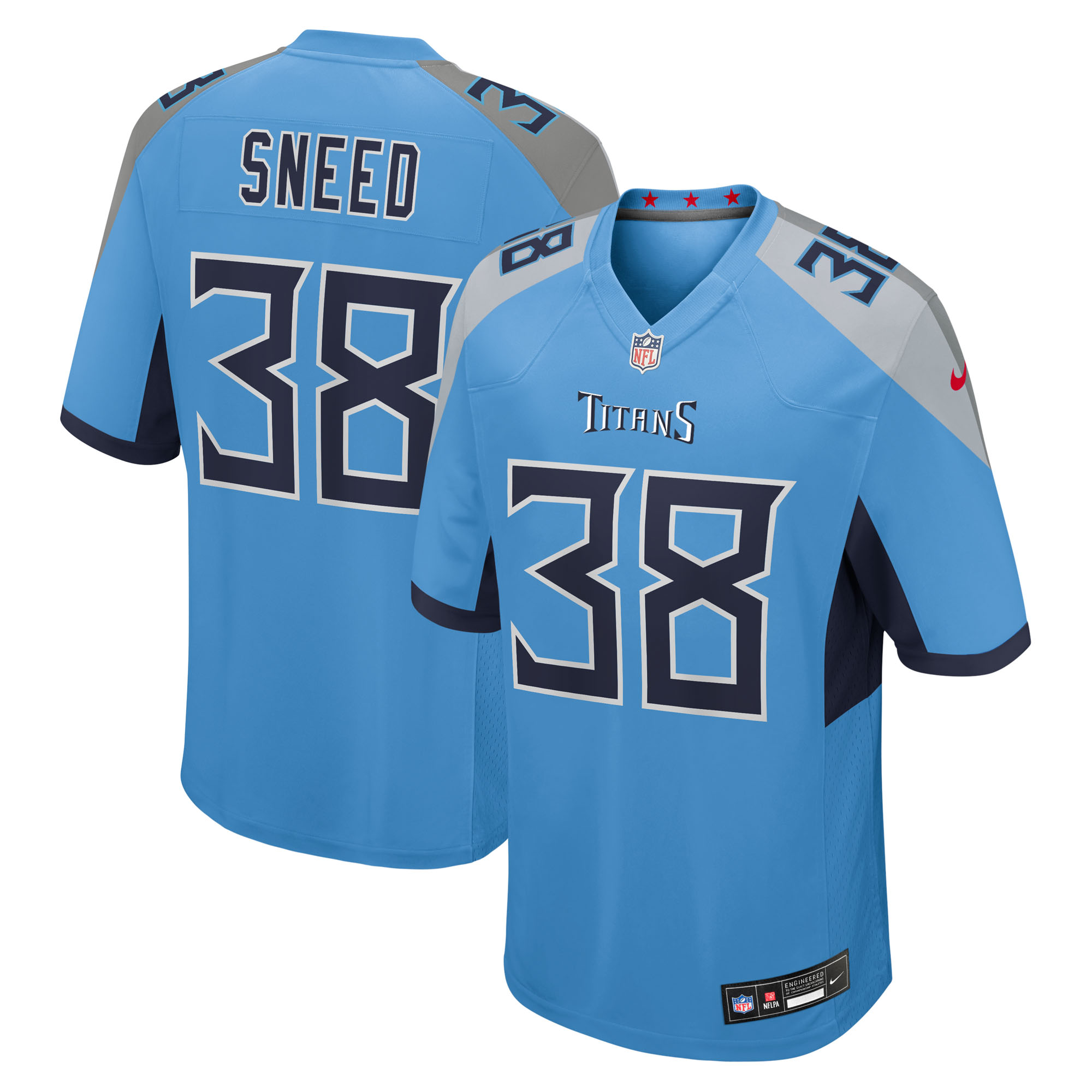 Men's Nike L'Jarius Sneed Light Blue Tennessee Titans Team Game Jersey