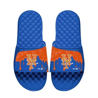 Unisex ISlide Royal New York Mets Ice Cream Drip Slide Sandals