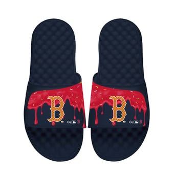 Unisex ISlide Navy Boston Red Sox Ice Cream Drip Slide Sandals