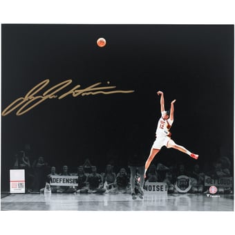 JuJu Watkins USC Trojans Autographed 8" x 10" Fall Away Jumper Spotlight Photograph - Signed in Gold Ink