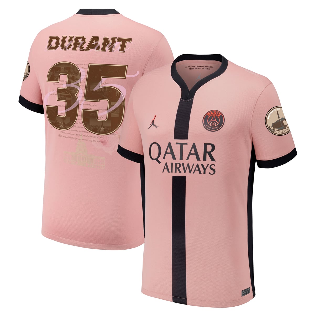 Maillot Collector Third Stadium PSG Jordan 24/25 - Kevin Durant-35 ‘From D.C to Paris’