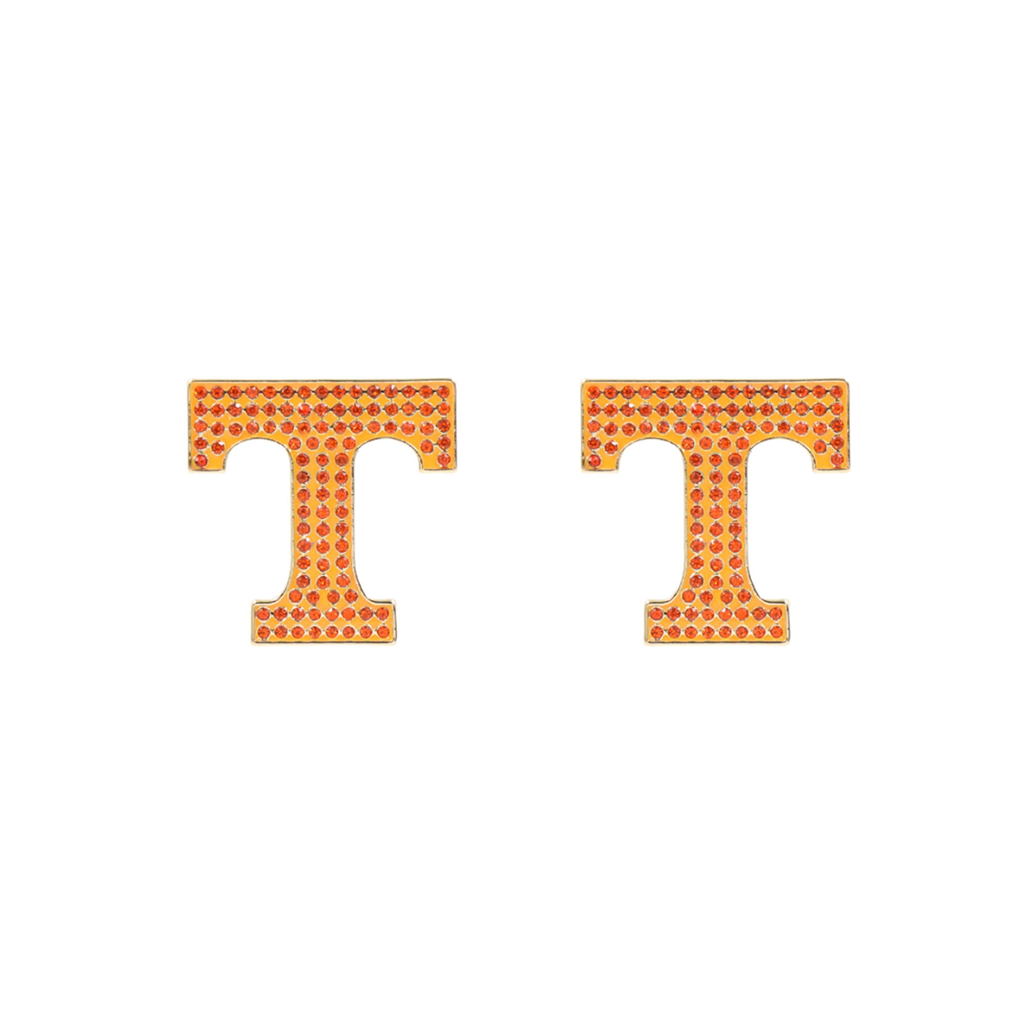 Brianna Cannon Tennessee Volunteers Pavé Logo Stud Earrings