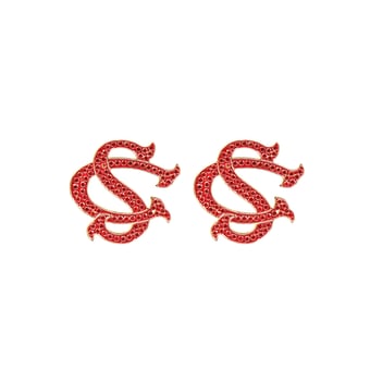 Brianna Cannon South Carolina Gamecocks Pavé Logo Stud Earrings