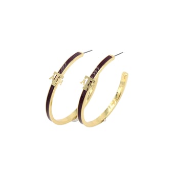 Brianna Cannon Texas A&M Aggies Logo Hoop Earrings